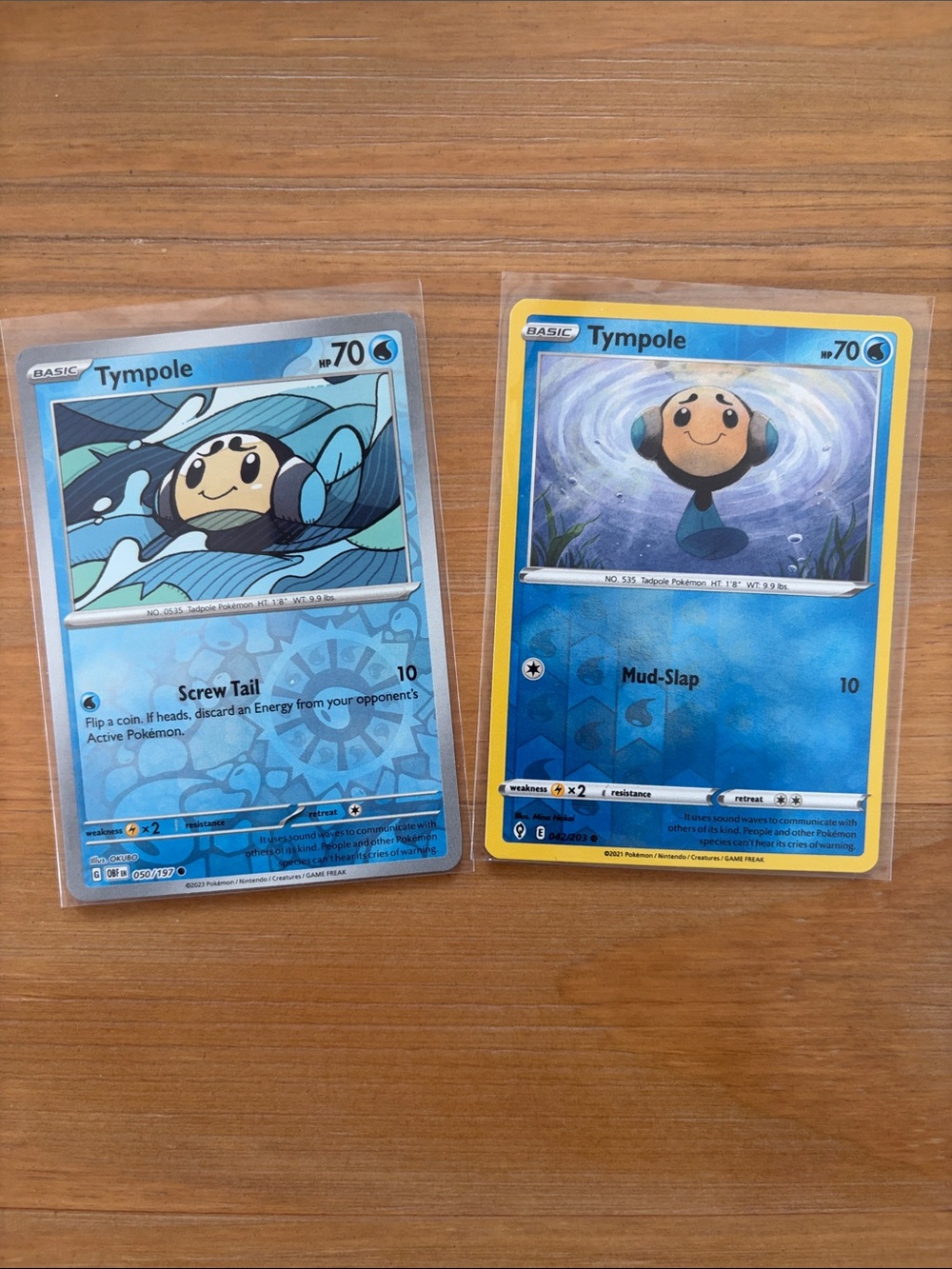 Tympole Reverse Holo Pokémon Card Lot | Obsidian Flames + Evolving Skies ✨5/$25✨